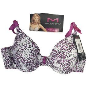 MAIDENFORM Women's Size 34B One Fab Fit T-Shirt Bra Demi Underwire 07959 IS8 NWT